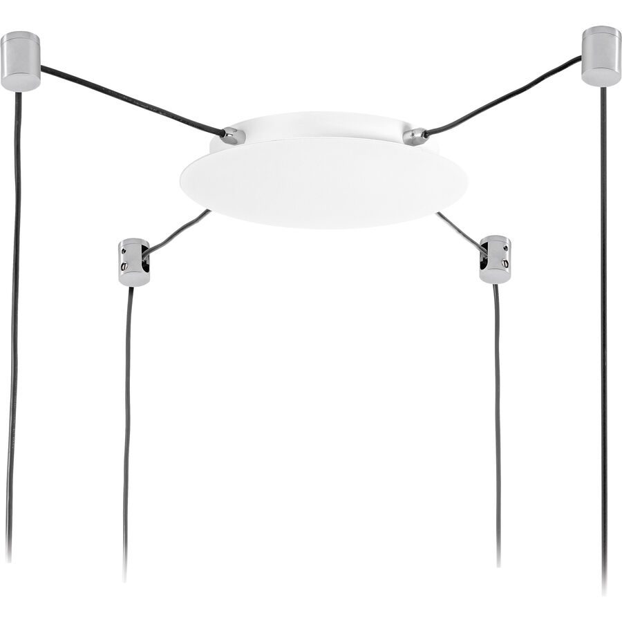 Giberti Luce Baldachin Rosone Weiss Metall 25 cm - Baldachin