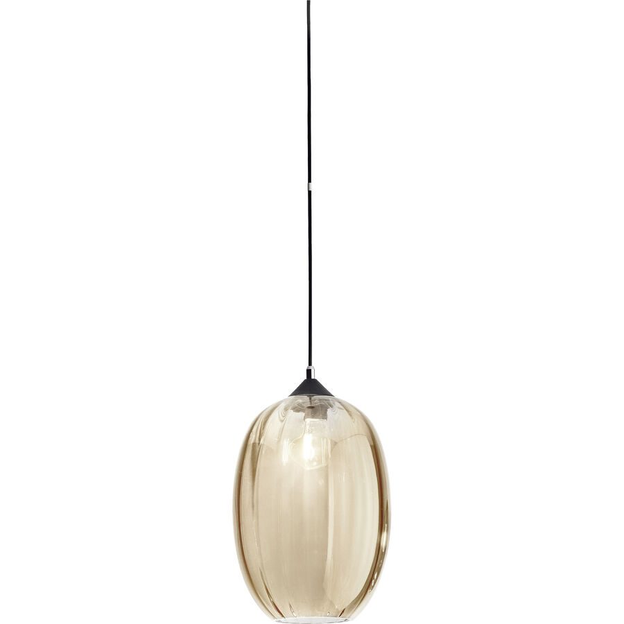 Giberti Luce Pendellampe Giulia XL Gelb Glas 25 cm 36 cm - Farbe: amber - Pendellampe