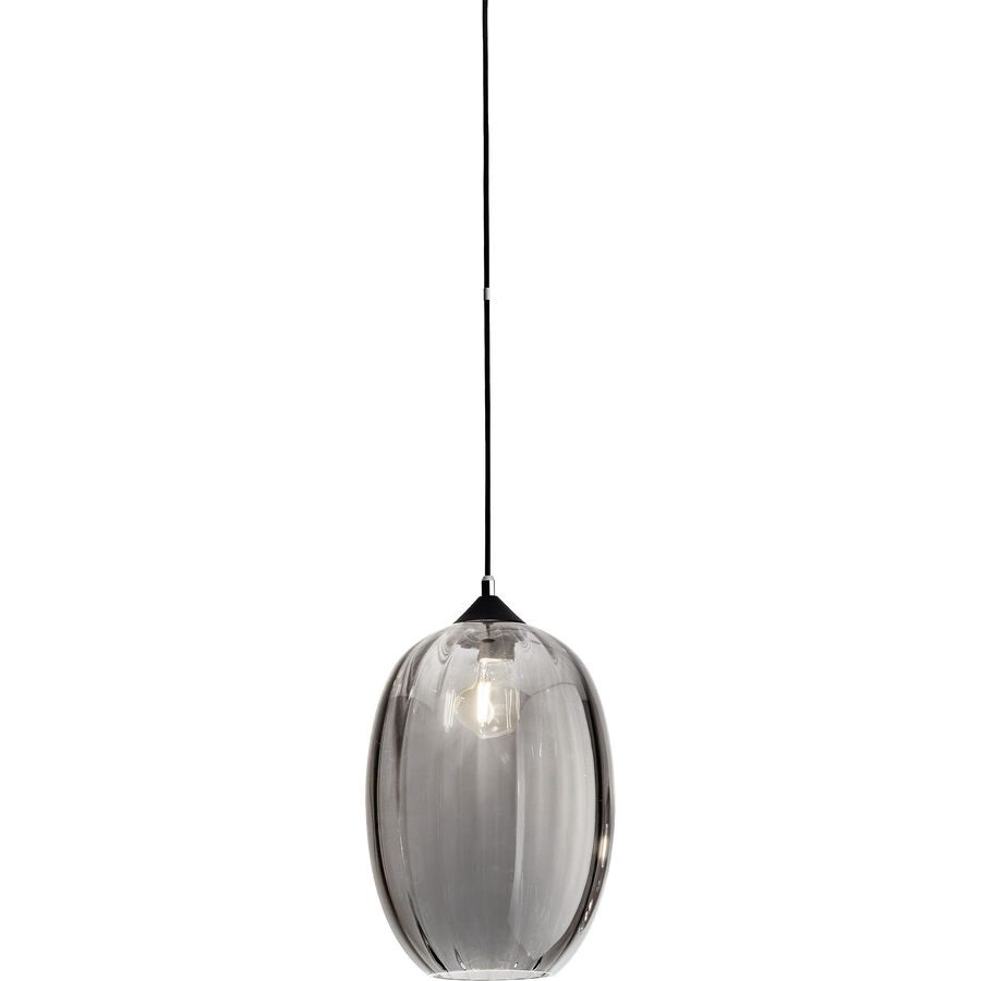 Giberti Luce Pendellampe Giulia XL Grau Glas 25 cm 36 cm - Pendellampe