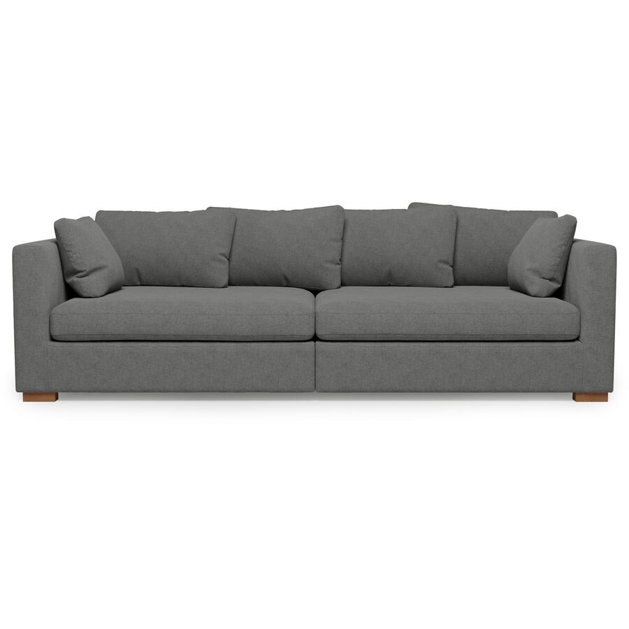Sofa Malia Grau Stoff 266 cm 113 cm - Sofa
