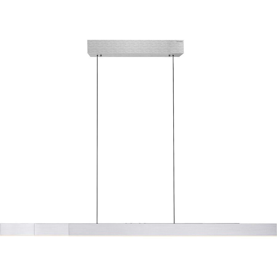 Pendellampe Pure Silber Aluminium/Eisen 8.2 cm 240 cm - LED - Lichtfarbe: Extra warmweiss - Tageslichtweiss - Pendellampe- LED Energiesparlampe