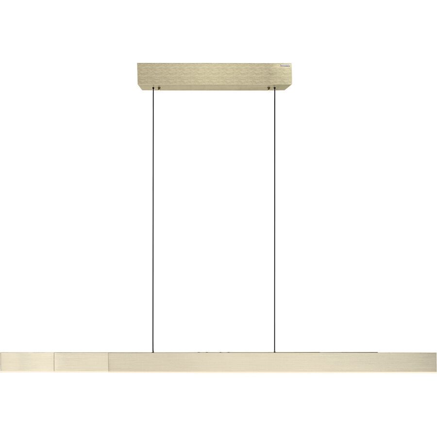Pendellampe Pure Beige Aluminium/Eisen 8.2 cm 240 cm - Farbe: messing matt - LED - Lichtfarbe: Extra warmweiss - Tageslichtweiss - Pendellampe- LED