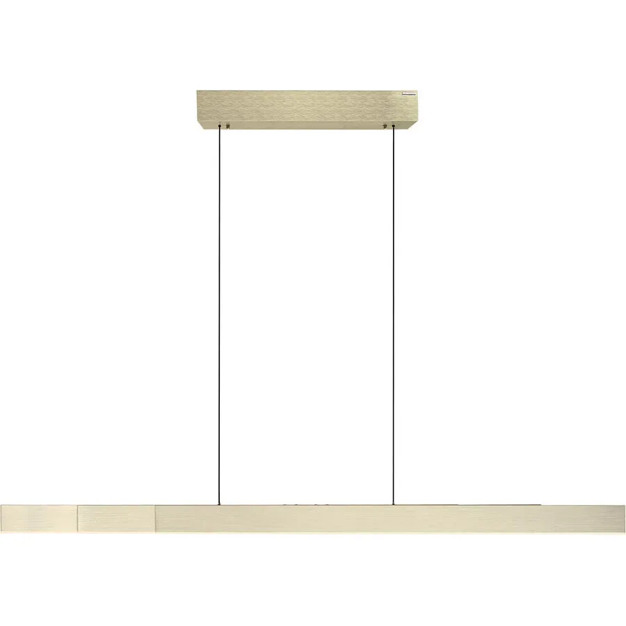 Pendellampe Pure Beige Aluminium/Eisen 8.2 cm 240 cm - Farbe: messing matt - LED - Lichtfarbe: Extra warmweiss - Tageslichtweiss - Pendellampe- LED