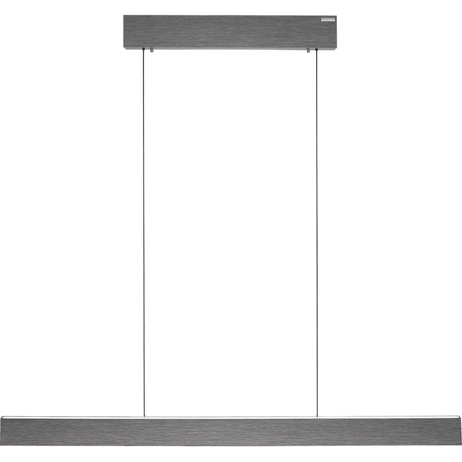 Pendellampe Pure Grau Aluminium/Eisen 8.2 cm 240 cm - LED - Lichtfarbe: Extra warmweiss - Tageslichtweiss - Pendellampe- LED Energiesparlampe