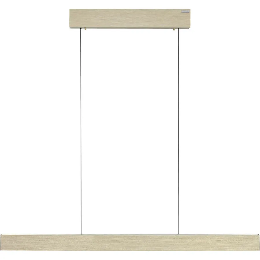 Pendellampe Pure Braun Aluminium/Eisen 8.2 cm 240 cm - Farbe: messing matt - LED - Lichtfarbe: Extra warmweiss - Tageslichtweiss - Pendellampe