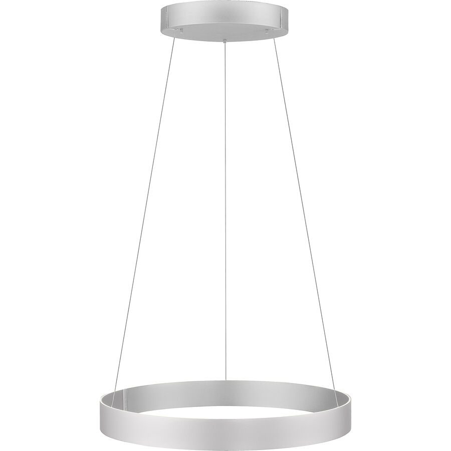 Pendellampe Pure Silber Aluminium/Eisen 70 cm 350 cm Höhenverstellbar (manuell) - LED - Lichtfarbe: Extra warmweiss - Tageslichtweiss - Pendellampe-