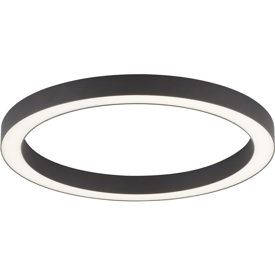 Deckenlampe Pure Grau Aluminium/Eisen 50 cm 4 cm - Farbe: anthrazit - LED - Lichtfarbe: Extra warmweiss - Tageslichtweiss - Deckenlampe- LED
