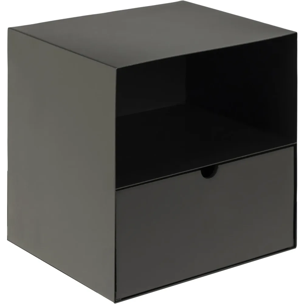 Nachttisch Joliet Schwarz Metall 30 cm - Nachttisch