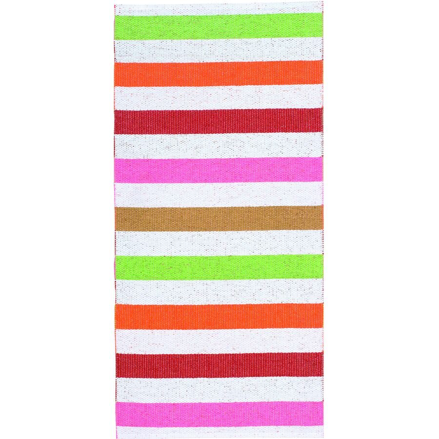 HORREDSMATTAN Outdoor-Teppich Happy Rot 150 cm 100 cm - Material: PVC - Outdoor-Teppich