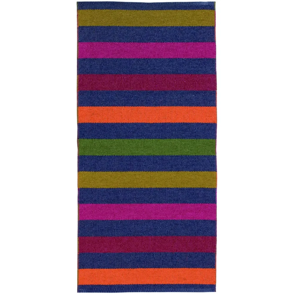 HORREDSMATTAN Outdoor-Teppich Happy Blau 200 cm 250 cm - Farbe: marine - Material: PVC - Outdoor-Teppich