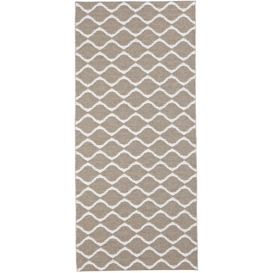HORREDSMATTAN Outdoor-Teppich Wave Beige 200 cm 200 cm - Material: PVC - Outdoor-Teppich