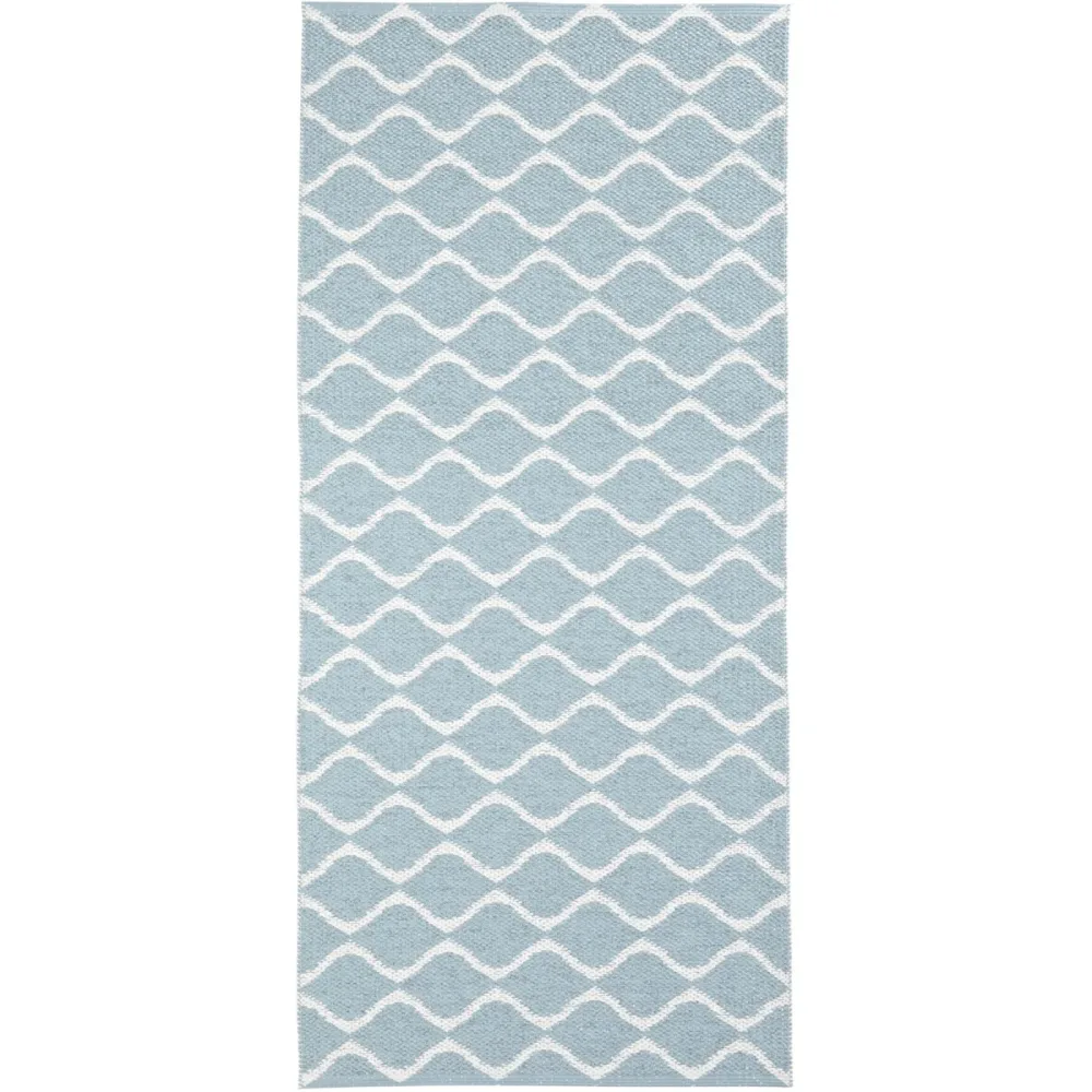HORREDSMATTAN Outdoor-Teppich Wave blau PVC 70 x 450 cm - Outdoor-Teppich