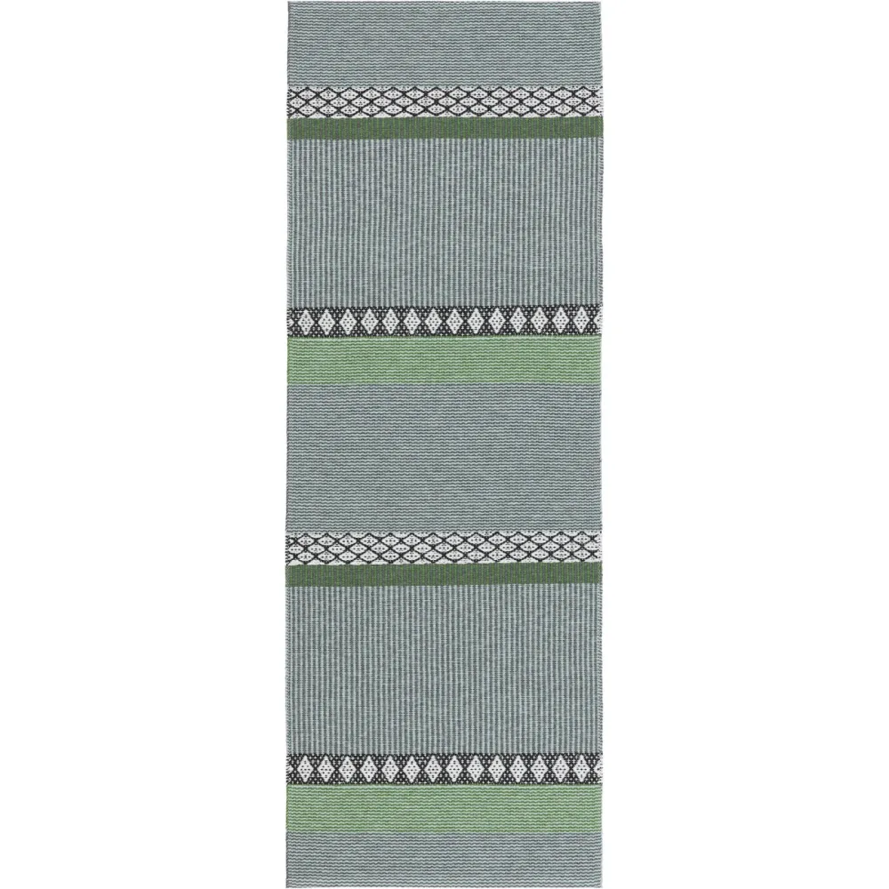 HORREDSMATTAN Outdoor-Teppich Savanne Grün 150 cm 200 cm - Farbe: dunkelgrün - Material: PVC - Outdoor-Teppich