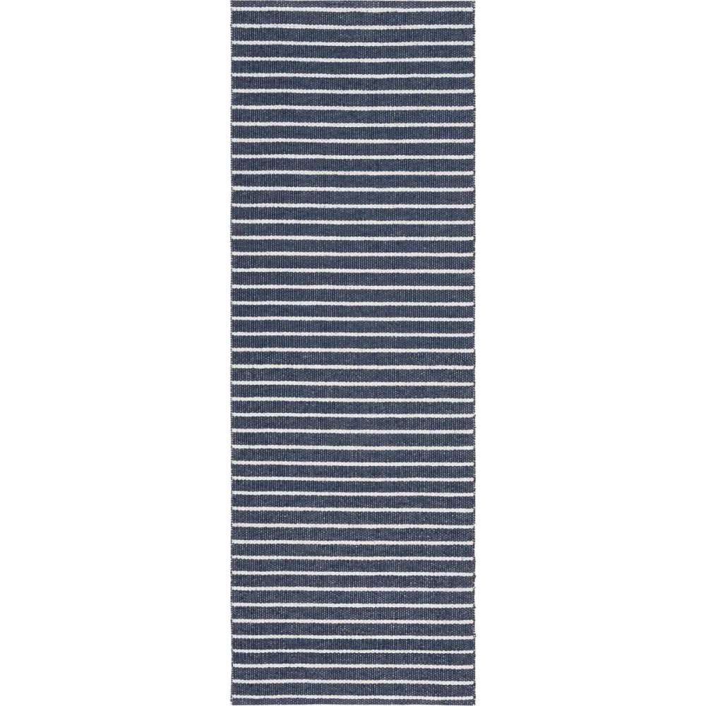 HORREDSMATTAN Outdoor-Teppich Music marine Streifen PVC 150 x 250 cm - Outdoor-Teppich