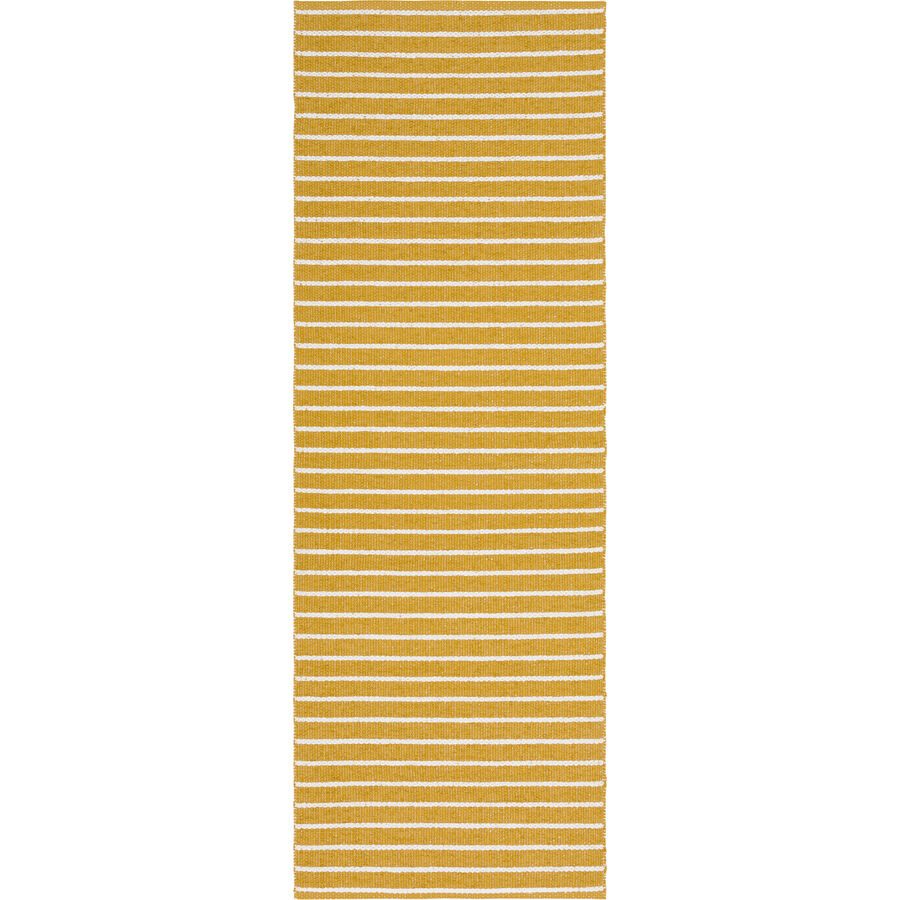 HORREDSMATTAN Outdoor-Teppich Music Gelb 150 cm 150 cm - Farbe: senfgelb - Material: PVC - Outdoor-Teppich