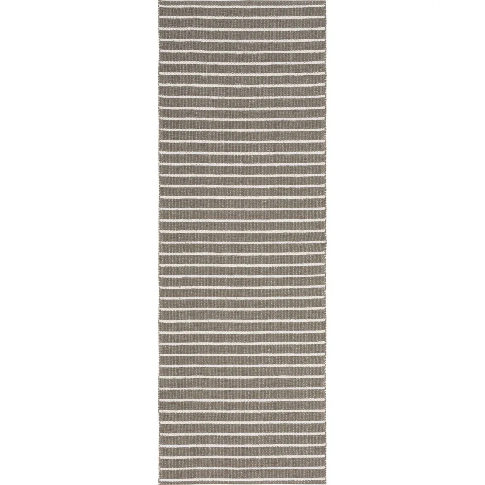 HORREDSMATTAN Outdoor-Teppich Music Grau 150 cm 150 cm - Farbe: Dunkelgrau - Material: PVC - Outdoor-Teppich