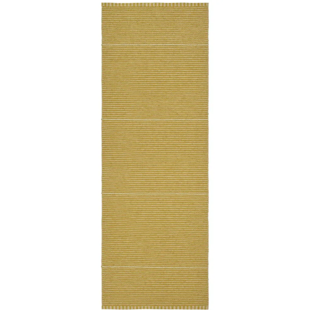 HORREDSMATTAN Outdoor-Teppich Cleo senfgelb Streifen PVC 170 x 250 cm - Outdoor-Teppich
