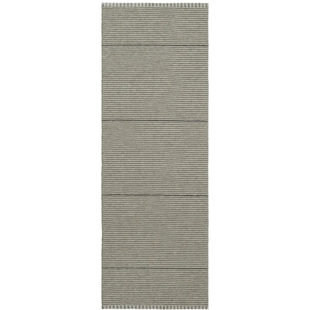 HORREDSMATTAN Outdoor-Teppich Cleo grau Streifen PVC 70 x 150 cm - Outdoor-Teppich