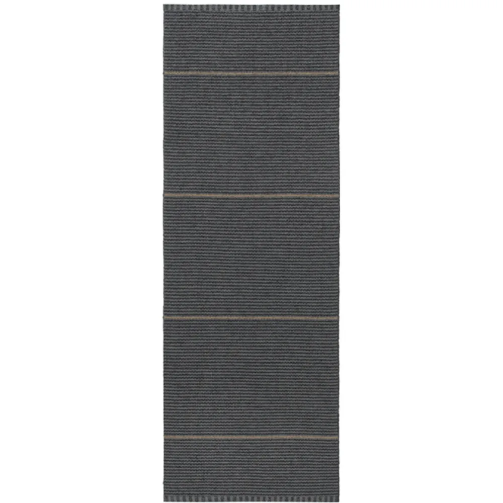 HORREDSMATTAN Outdoor-Teppich Cleo graphite Streifen PVC 70 x 400 cm - Outdoor-Teppich