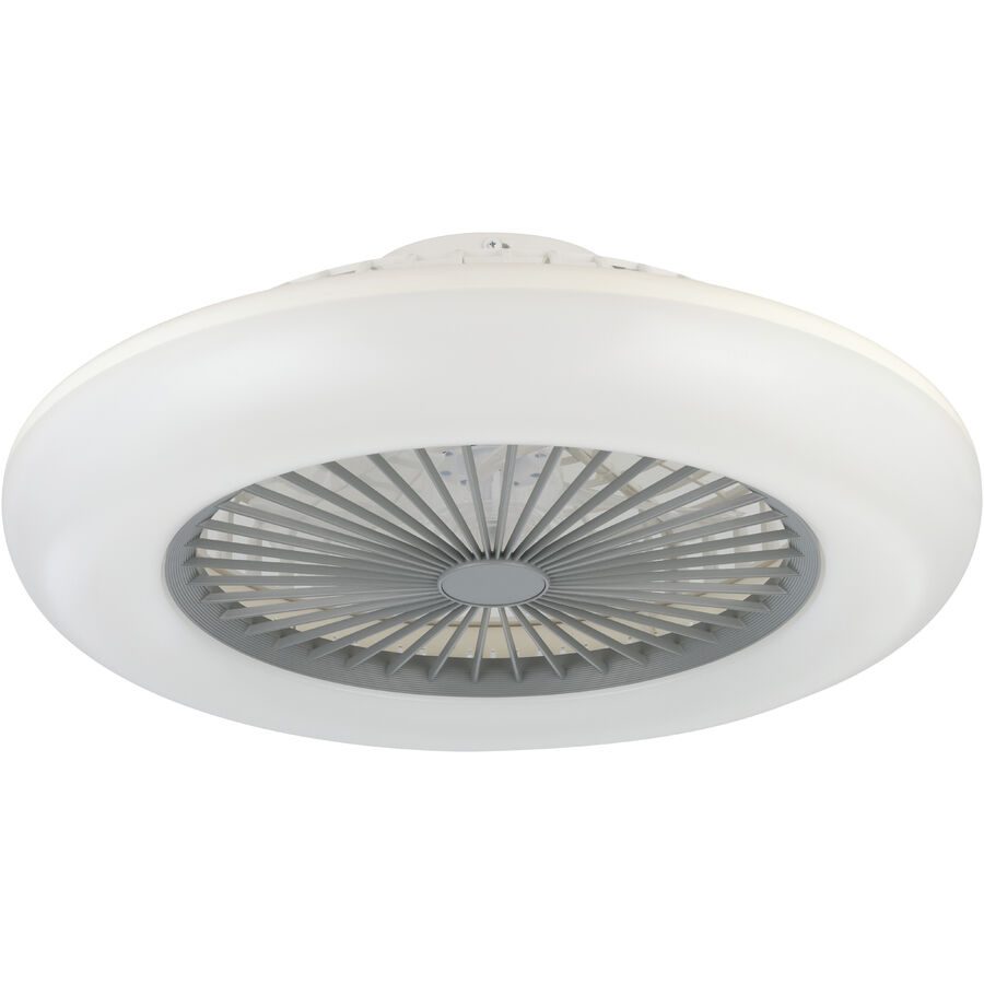Eglo Deckenlampe Sayulita-L Grau/Weiss Kunststoff 55 cm - Farbe: weiss/grau - LED - Deckenlampe- LED Energiesparlampe