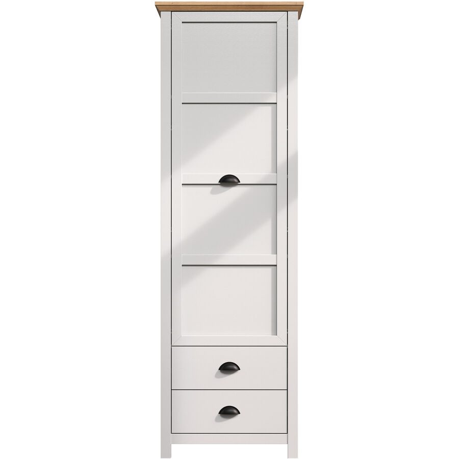 Garderobenschrank Country Grau Holz 65 cm 201 cm - Material: Holzwerkstoff - Garderobenschrank