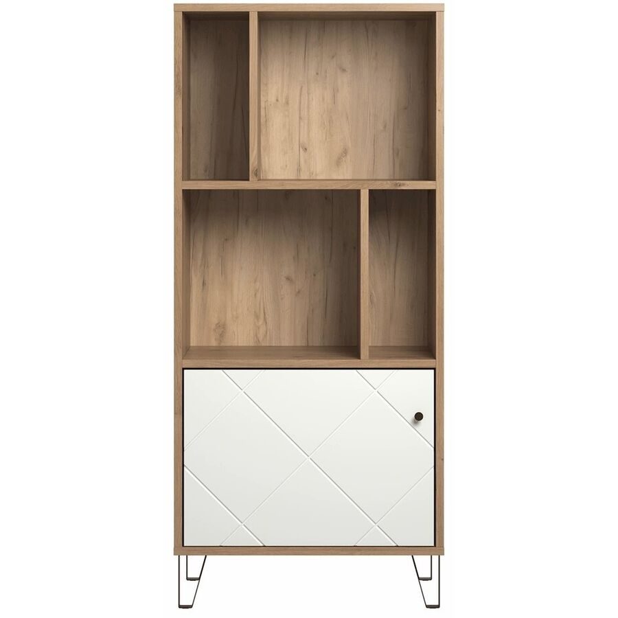 Regal Clara Braun Holz 63 cm 136 cm - Farbe: eiche - Material: Holzwerkstoff - Regal