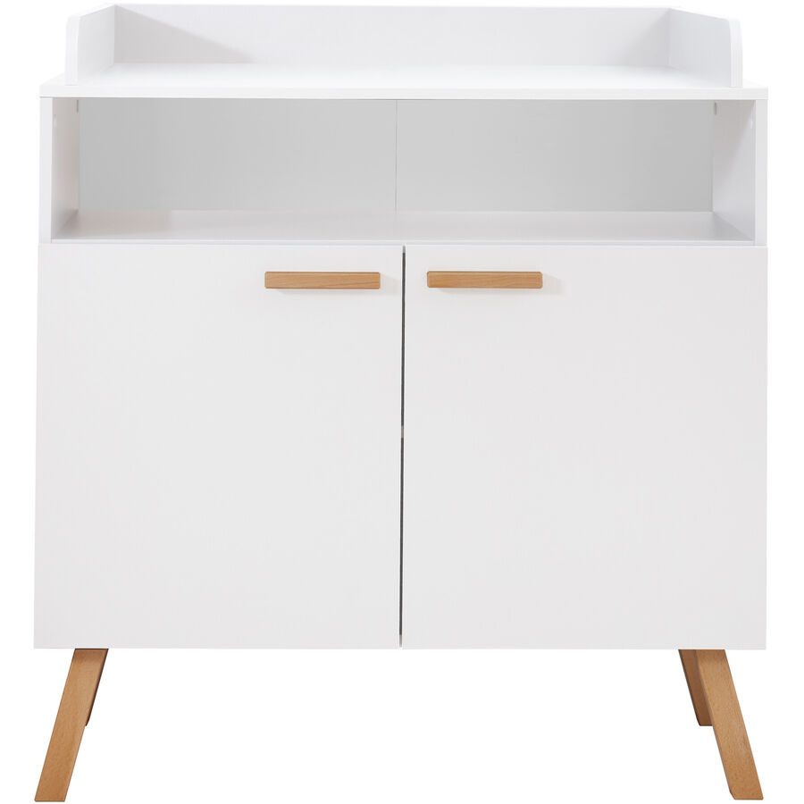 Wickelkommode Matis Weiss Holz 96 cm 78 cm - Material: Holzwerkstoff - Wickelkommode