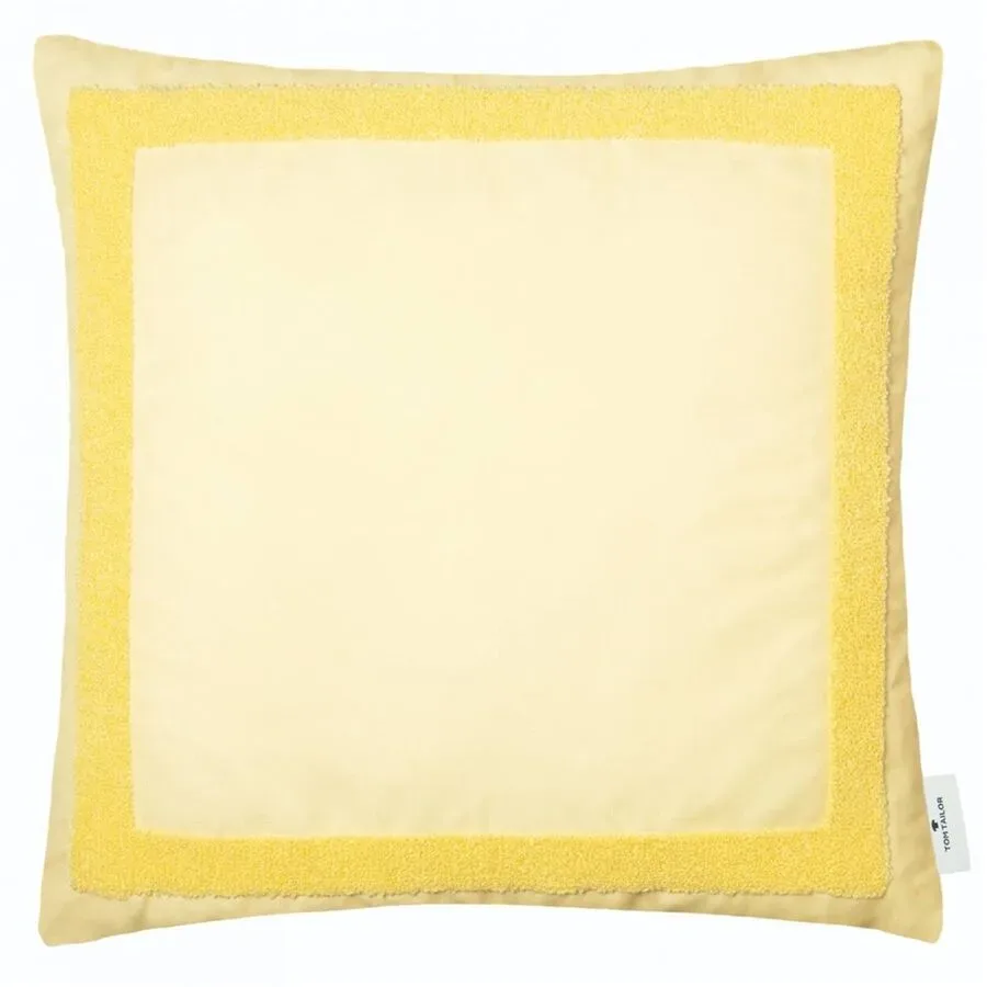 Tom Tailor Zierkissenbezug Case Gelb Baumwolle/Polyester 45 cm 45 cm - Farbe: Yellow - Material: Polyester/Baumwolle - Zierkissenbezug