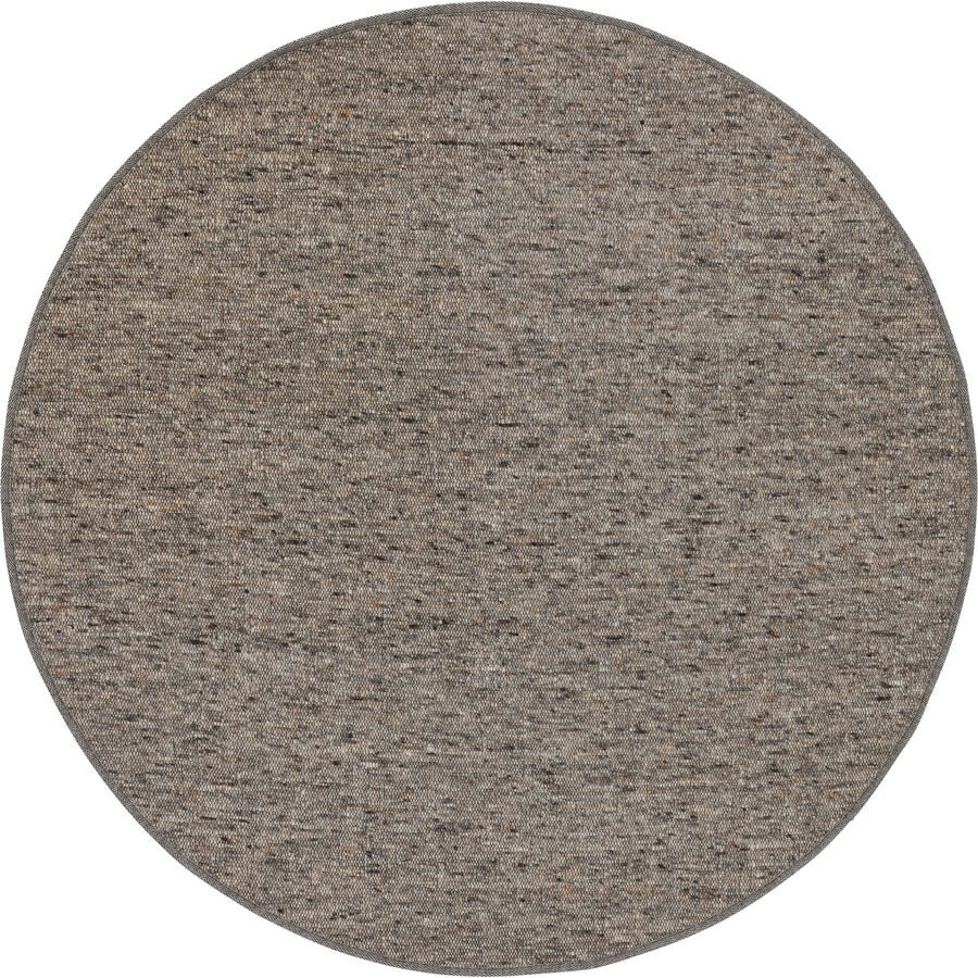 Teppich Cindy Braun/Grau Wolle/Jute 200 cm 200 cm - Farbe: Braun, Grau - Material: Wolle, Jute - Teppich