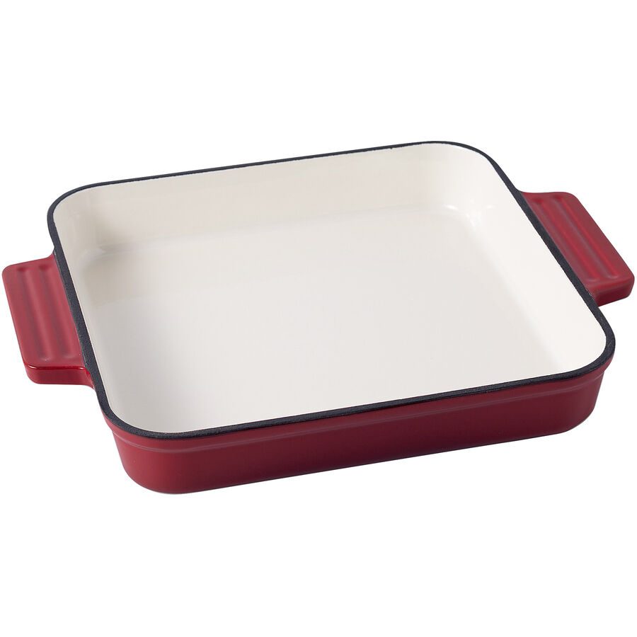 Auflaufform Cara Rot Eisen 28 cm 4.5 cm - Material: Gusseisen - Auflaufform