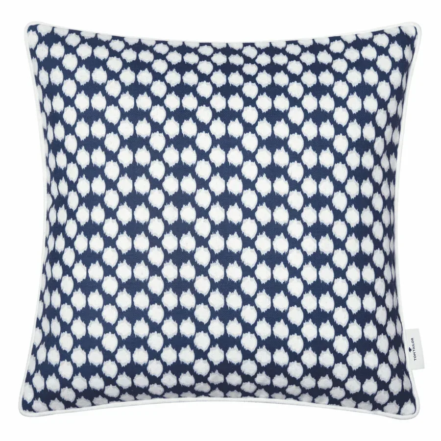 Tom Tailor - Spots Kissenbezug, 45 x 45 cm, Mitternachtsblau