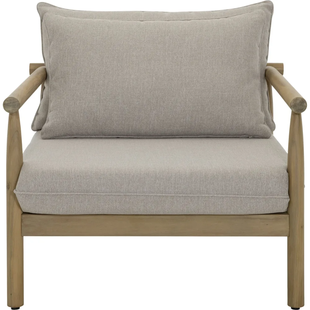 Loungesessel Tavira grau/braun Stoff T 92 cm - Loungesessel