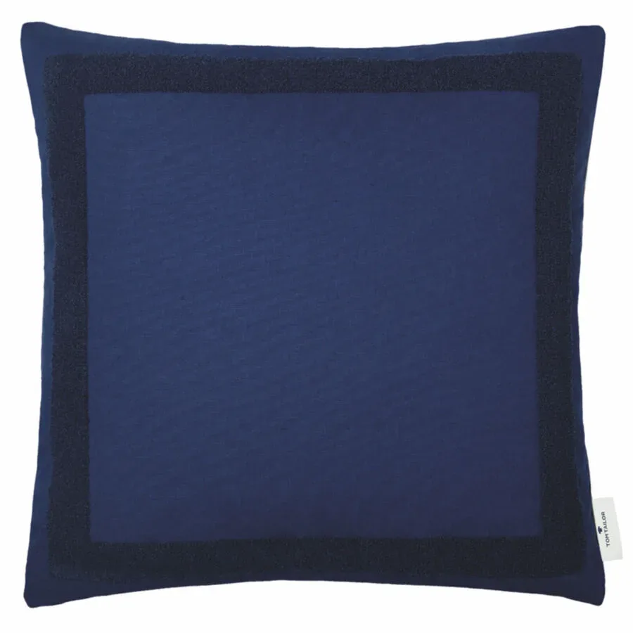 Tom Tailor Zierkissenbezug Case Blau Baumwolle/Polyester 45 cm 45 cm - Farbe: navy blau - Material: Polyester/Baumwolle - Zierkissenbezug