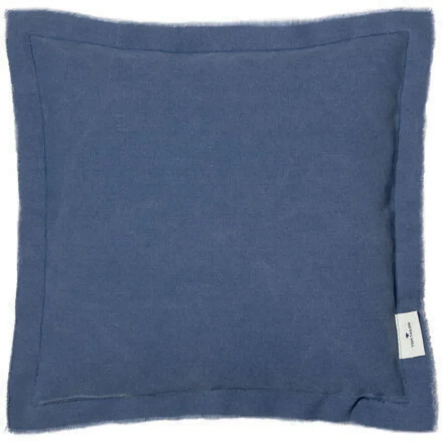 Tom Tailor Zierkissenbezug Washed Fringes Blau Baumwolle/Polyester 40 cm 40 cm - Farbe: navy blau - Material: Polyester/Baumwolle - Zierkissenbezug