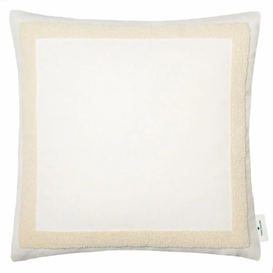 Tom Tailor Zierkissenbezug Case Weiss Baumwolle/Polyester 45 cm 45 cm - Farbe: offwhite - Material: Polyester/Baumwolle - Zierkissenbezug