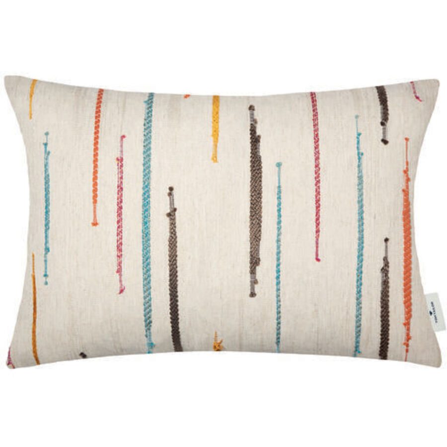 Tom Tailor Zierkissenbezug Threads Mehrfarbig Leinen/Polyester/Viskose 40 cm 60 cm - Farbe: Multi - Material: Viskose/Leinen/Polyester -