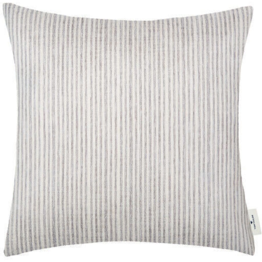 Tom Tailor - Fresh Stripe Kissenbezug, 50 x 50 cm, Grau