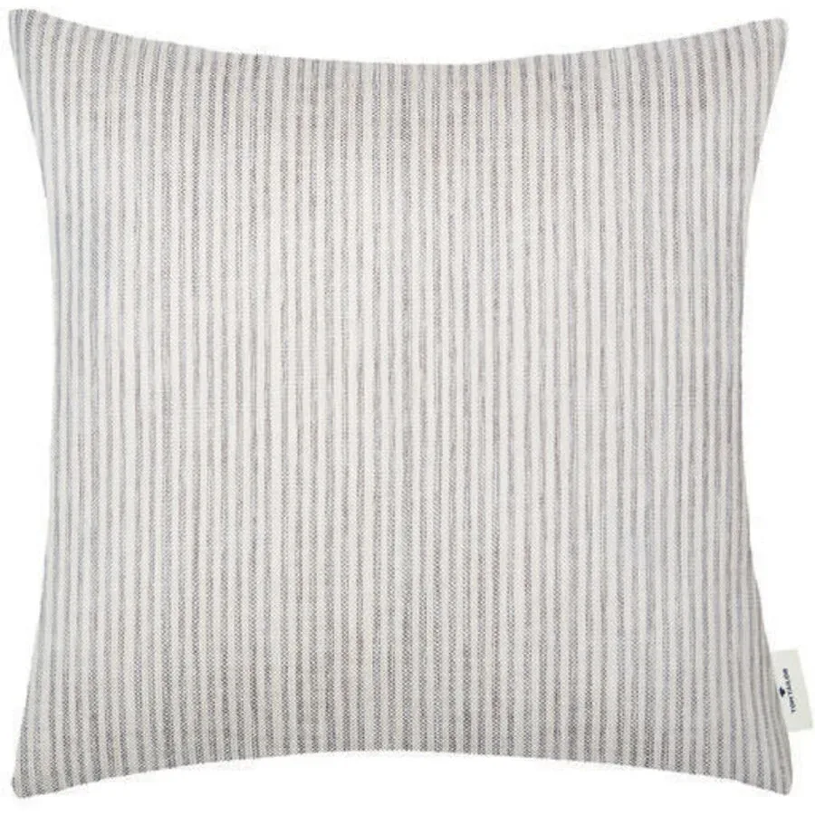 Tom Tailor - Fresh Stripe Kissenbezug, 50 x 50 cm, Grau