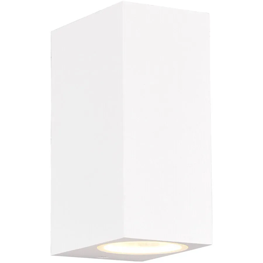 Wandlampe aussen Reeya Weiss 6.9 cm 15 cm - Farbe: weiss matt - Material: Aluminium-Druckguss
