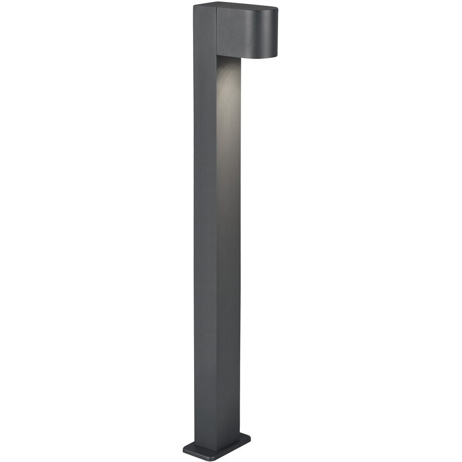 Aussenlampe Reeya Grau 15 cm 100 cm - Farbe: anthrazit - Material: Aluminium-Druckguss - Aussenlampe