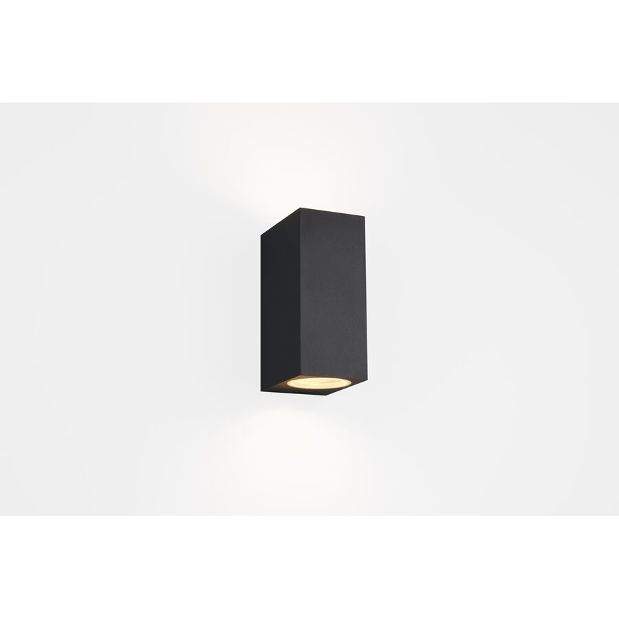 Wandlampe aussen Reeya Grau 6.9 cm 15 cm - Farbe: anthrazit - Material: Aluminium-Druckguss - Wandlampe aussen