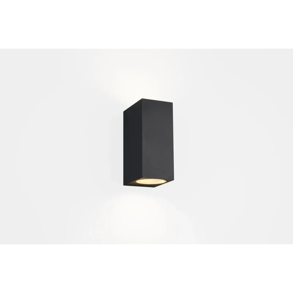 Wandlampe aussen Reeya Grau 6.9 cm 15 cm - Farbe: anthrazit - Material: Aluminium-Druckguss - Wandlampe aussen