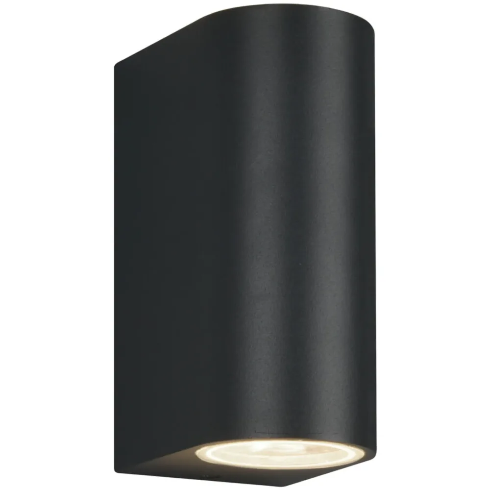 Wandlampe aussen Reeya Grau 6.9 cm 15 cm - Farbe: anthrazit - Material: Aluminium-Druckguss - Wandlampe aussen