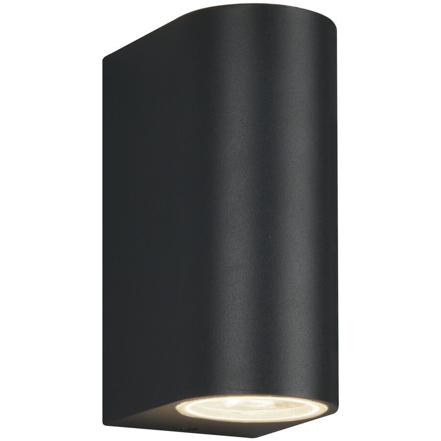 Wandlampe aussen Reeya Grau 6.9 cm 15 cm - Farbe: anthrazit - Material: Aluminium-Druckguss - Wandlampe aussen