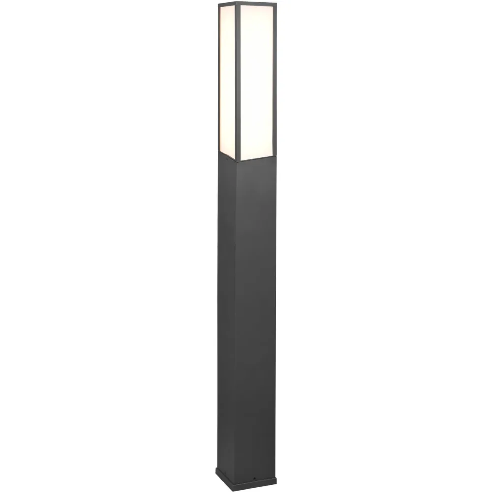 Aussenlampe Fomane Grau 15 cm 155 cm - Farbe: anthrazit - LED - Lichtfarbe: Warmweiss - Material: Aluminium-Druckguss - Aussenlampe- LED
