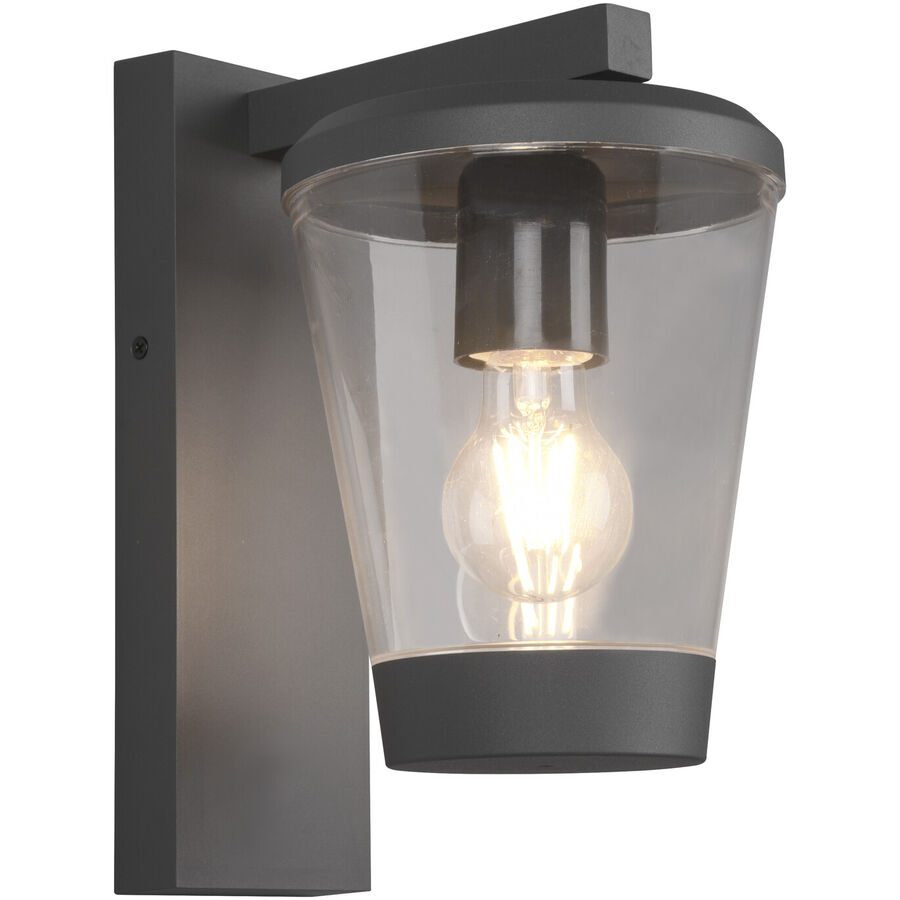 Wandlampe aussen Cagver Grau 16 cm 28 cm - Farbe: anthrazit - Material: Aluminium-Druckguss - Wandlampe aussen