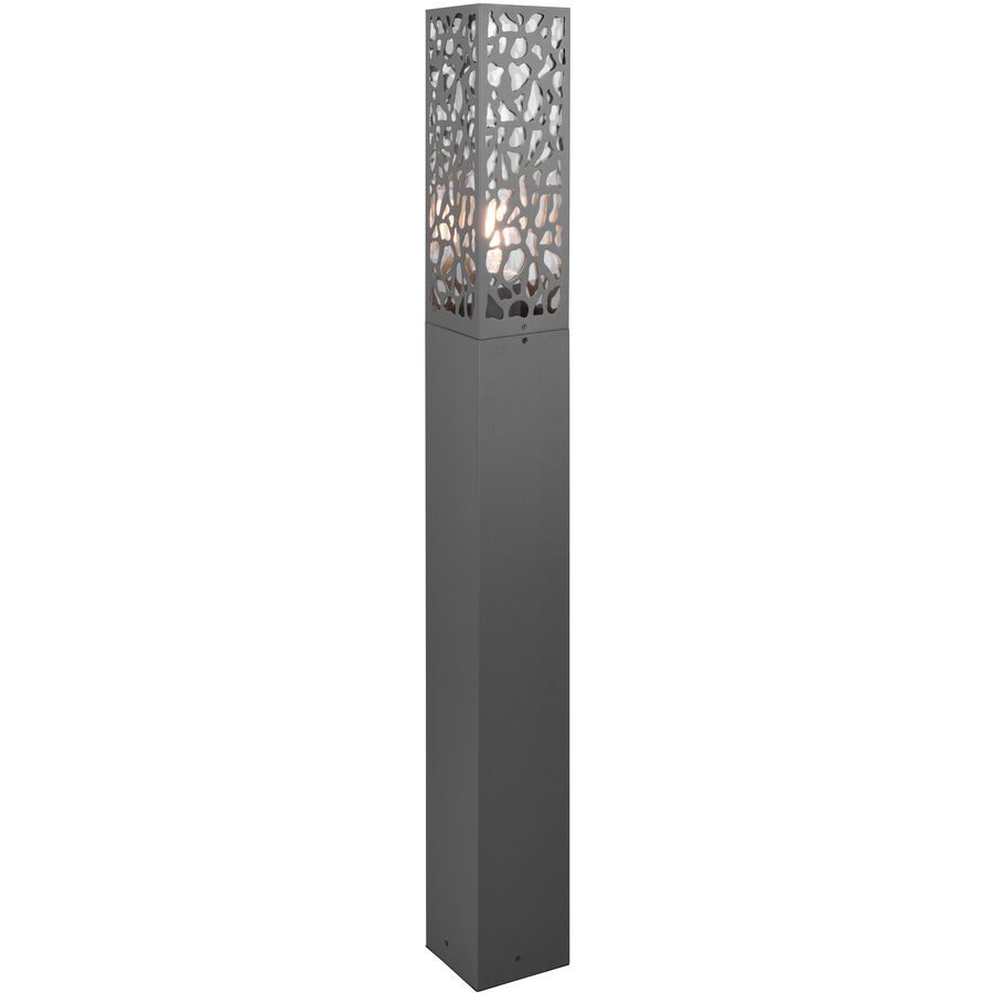 Aussenlampe Dobtos Grau Edelstahl 10 cm 100 cm - Farbe: anthrazit - Aussenlampe