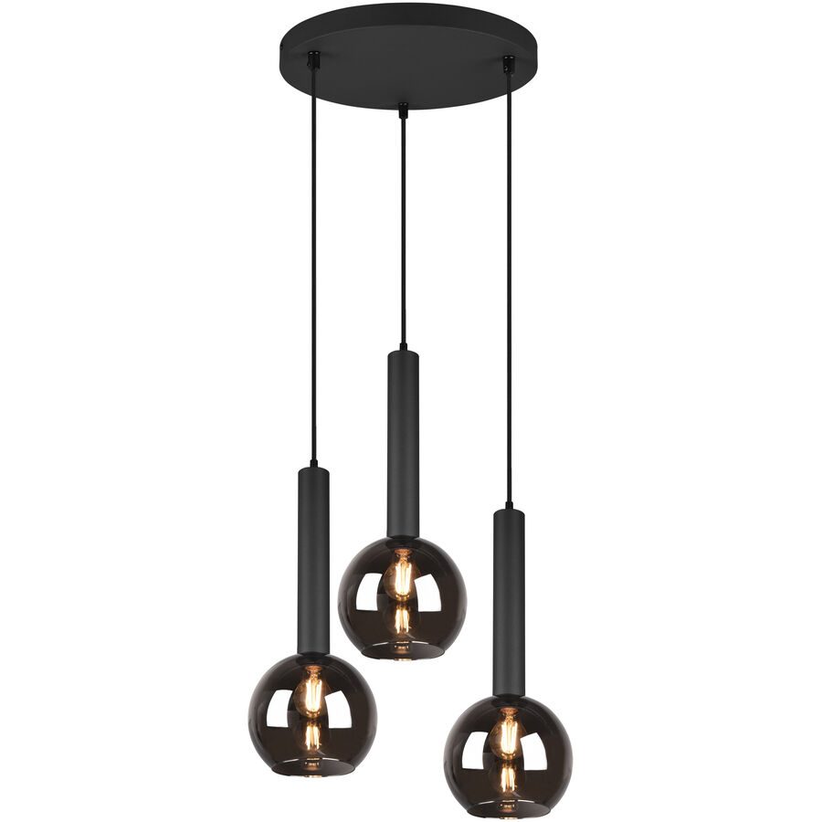 Pendellampe Caprid Schwarz Metall 45 cm 150 cm - Farbe: schwarz matt - Pendellampe