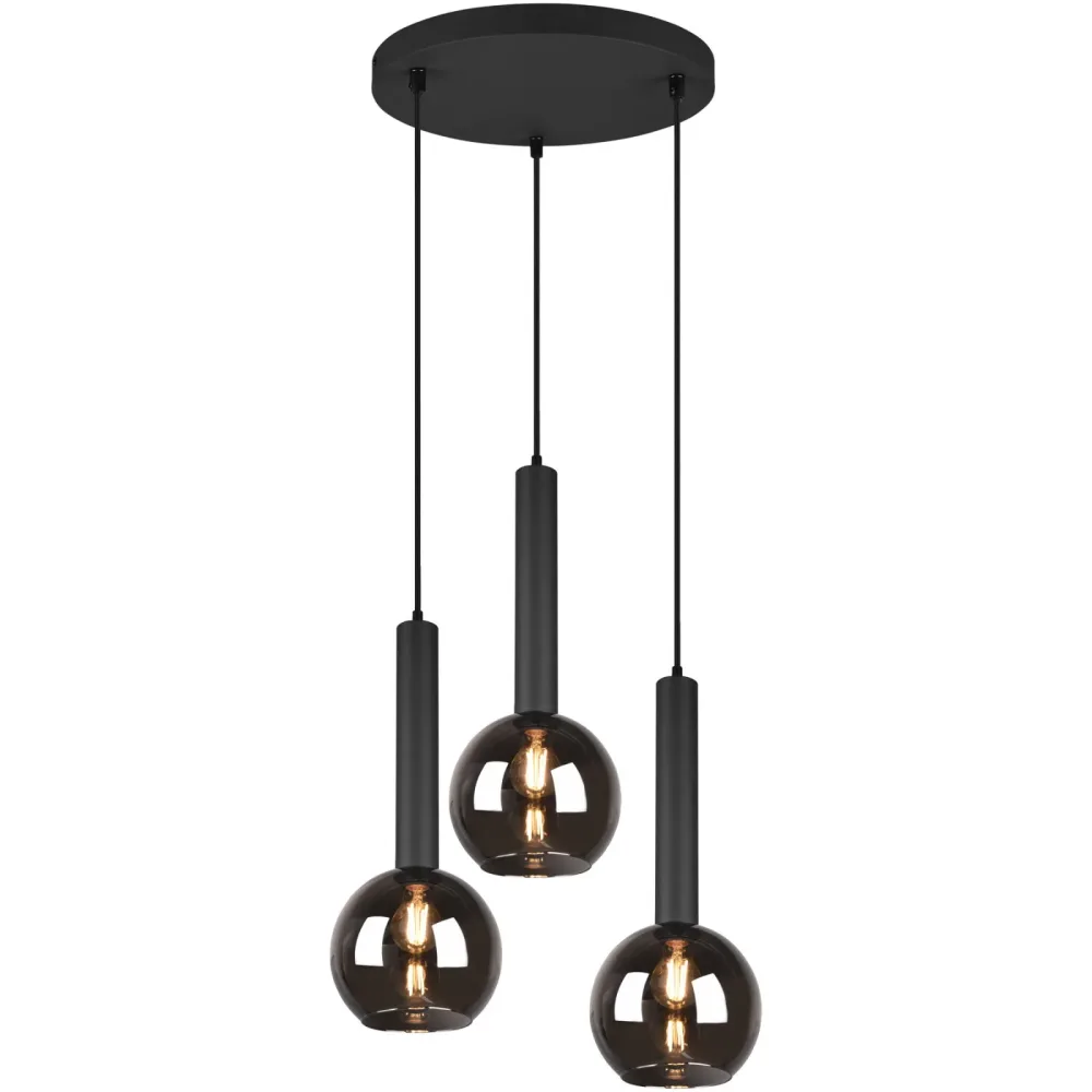 Pendellampe Caprid Schwarz Metall 45 cm 150 cm - Farbe: schwarz matt - Pendellampe