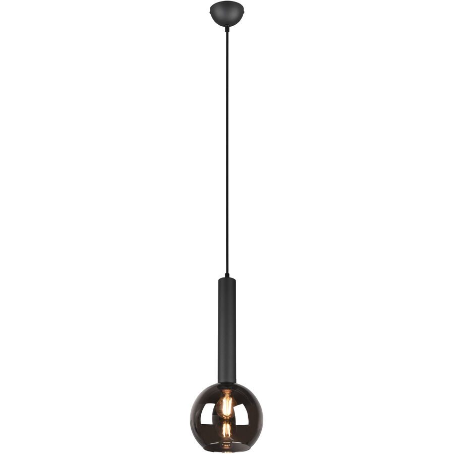 Pendellampe Caprid Schwarz Metall 20 cm 150 cm - Farbe: schwarz matt - Pendellampe